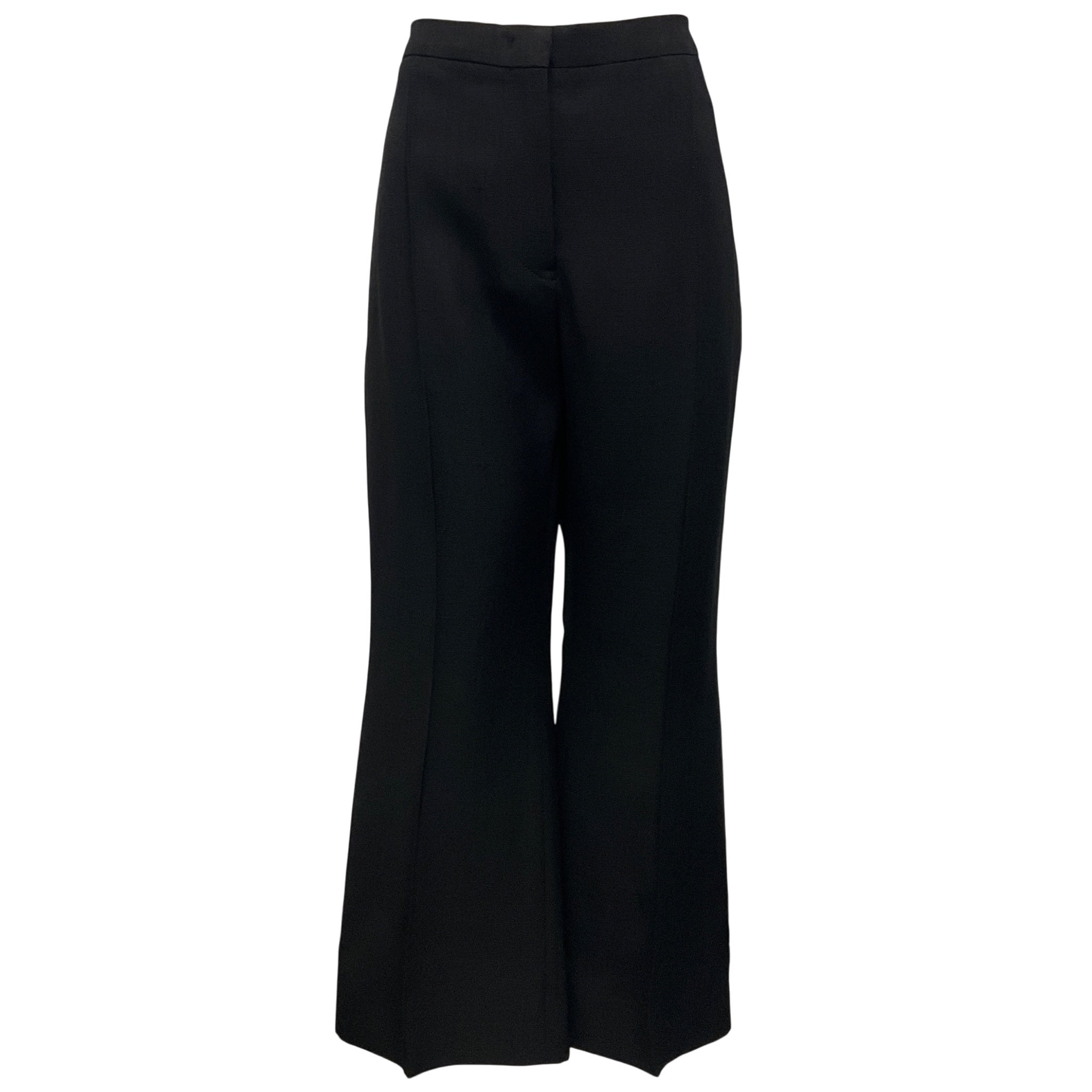 Jil Sander Black Cropped High Waist Pants
