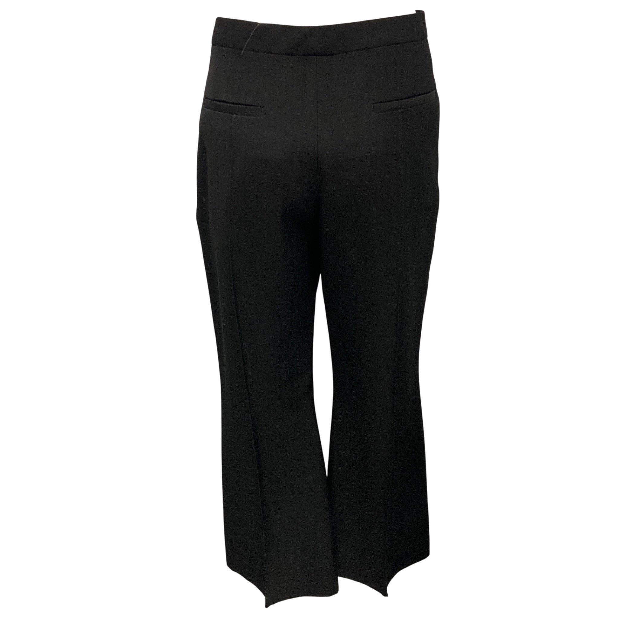 Jil Sander Black Cropped High Waist Pants