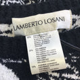 Load image into Gallery viewer, Lamberto Losani Black / White Floral Patterned Long Sleeved Knit Sweater
