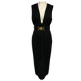 Load image into Gallery viewer, Versace Black Medusa Biggie Midi Dress
