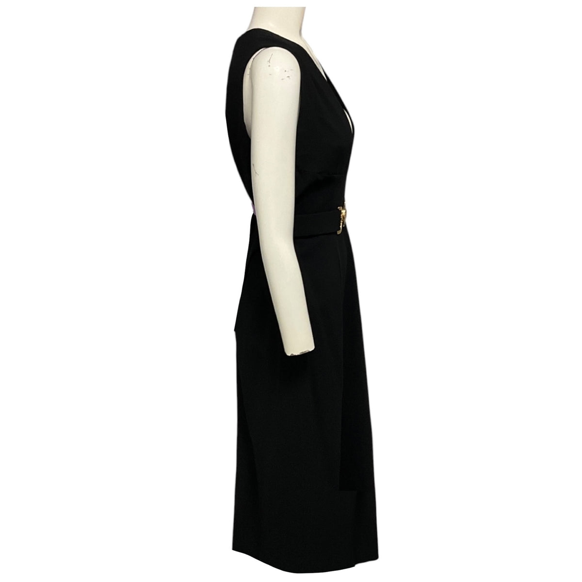 Versace Black Medusa Biggie Midi Dress