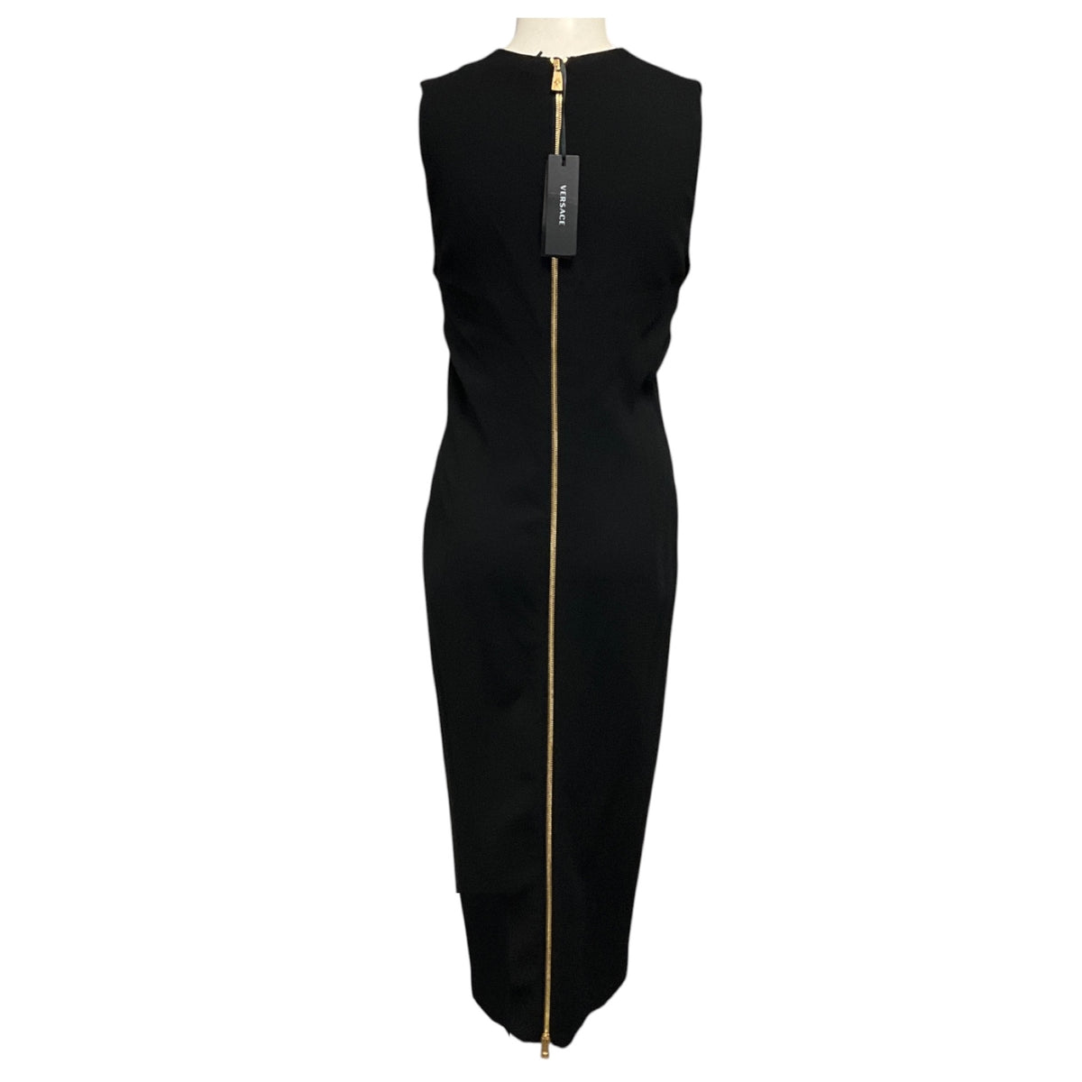 Versace Black Medusa Biggie Midi Dress