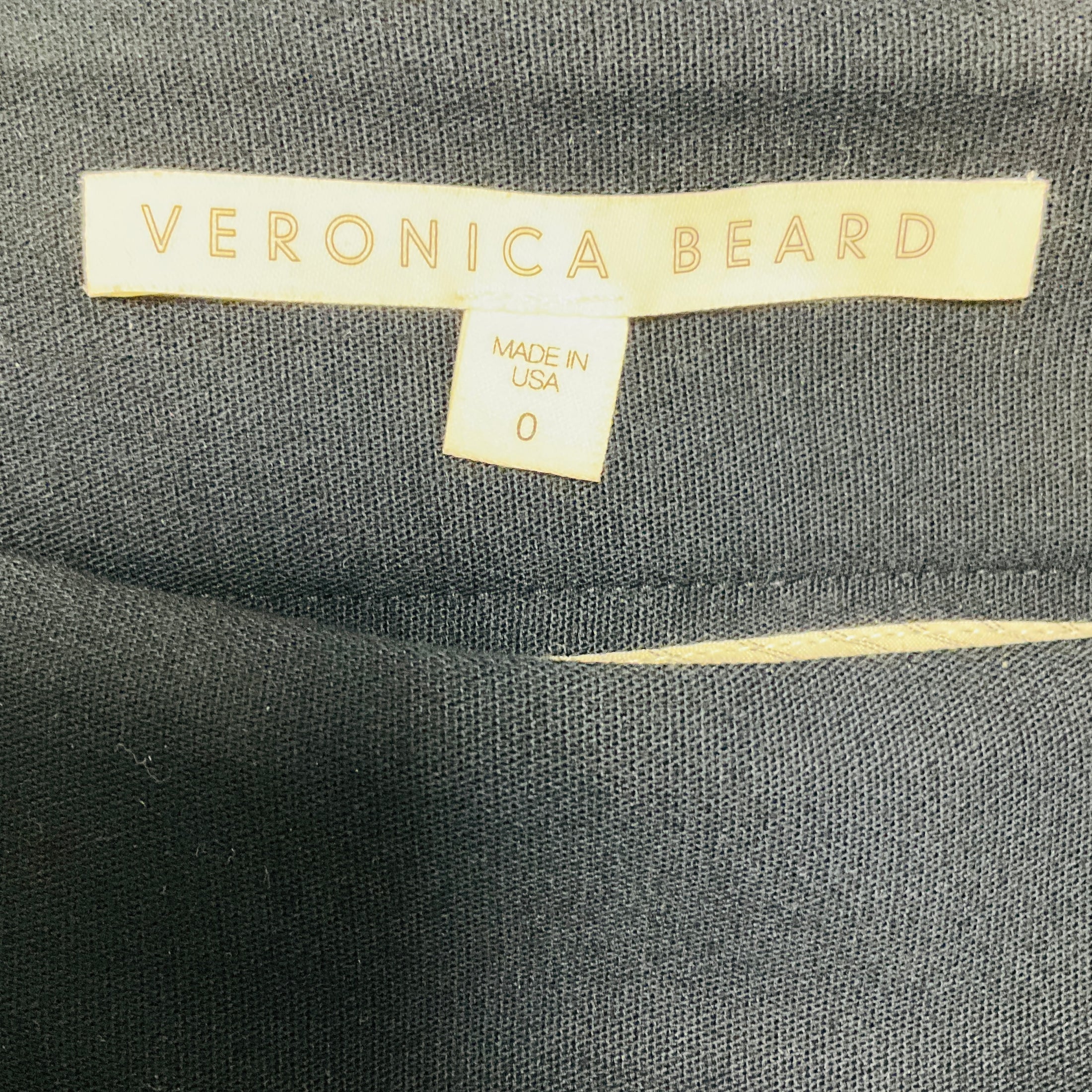 Veronica Beard Navy Blue Renzo Slim Leg Pants