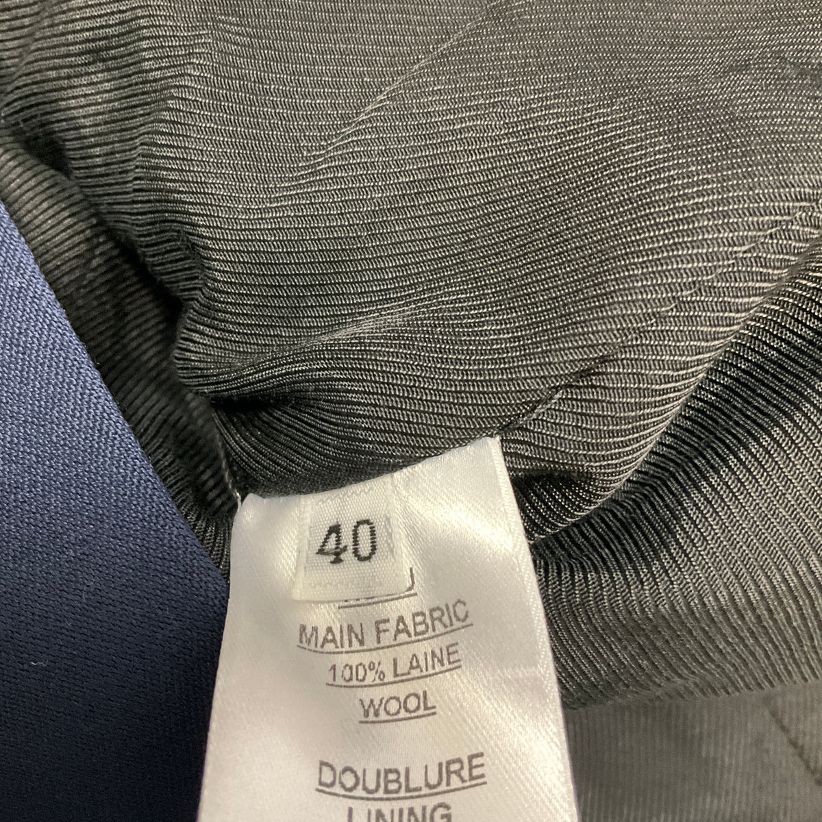 Balmain Navy Blue Double Breasted Wool Blazer with Silver Buttons