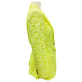 Load image into Gallery viewer, Alexander McQueen Acid Yellow Floral Lace Jacket
