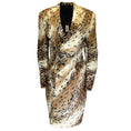 Load image into Gallery viewer, R13 Tan / Black Leopard Printed Double Breasted Coat
