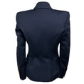 Load image into Gallery viewer, Balmain Navy Blue Double Breasted Wool Blazer with Silver Buttons
