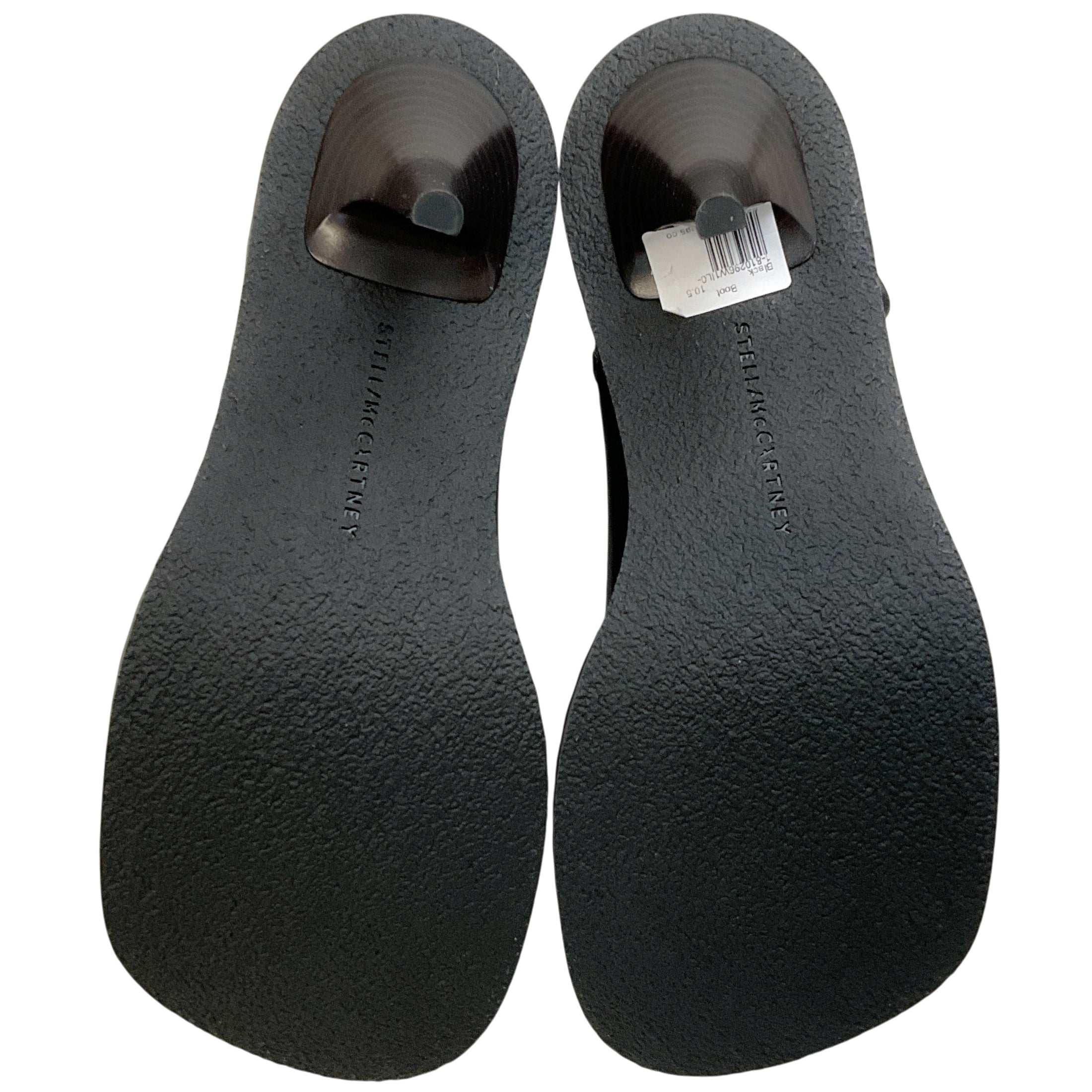 Stella McCartney Black Leather Ryder Stretch Boots with Studs