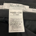 Load image into Gallery viewer, Max Mara Navy Blue Cuffed Cropped Wool Pants

