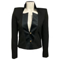 Load image into Gallery viewer, Balmain Black Structured Wool and Linen Blazer
