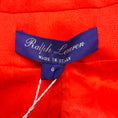 Load image into Gallery viewer, Ralph Lauren Collection Orange Classic Cashmere Blazer
