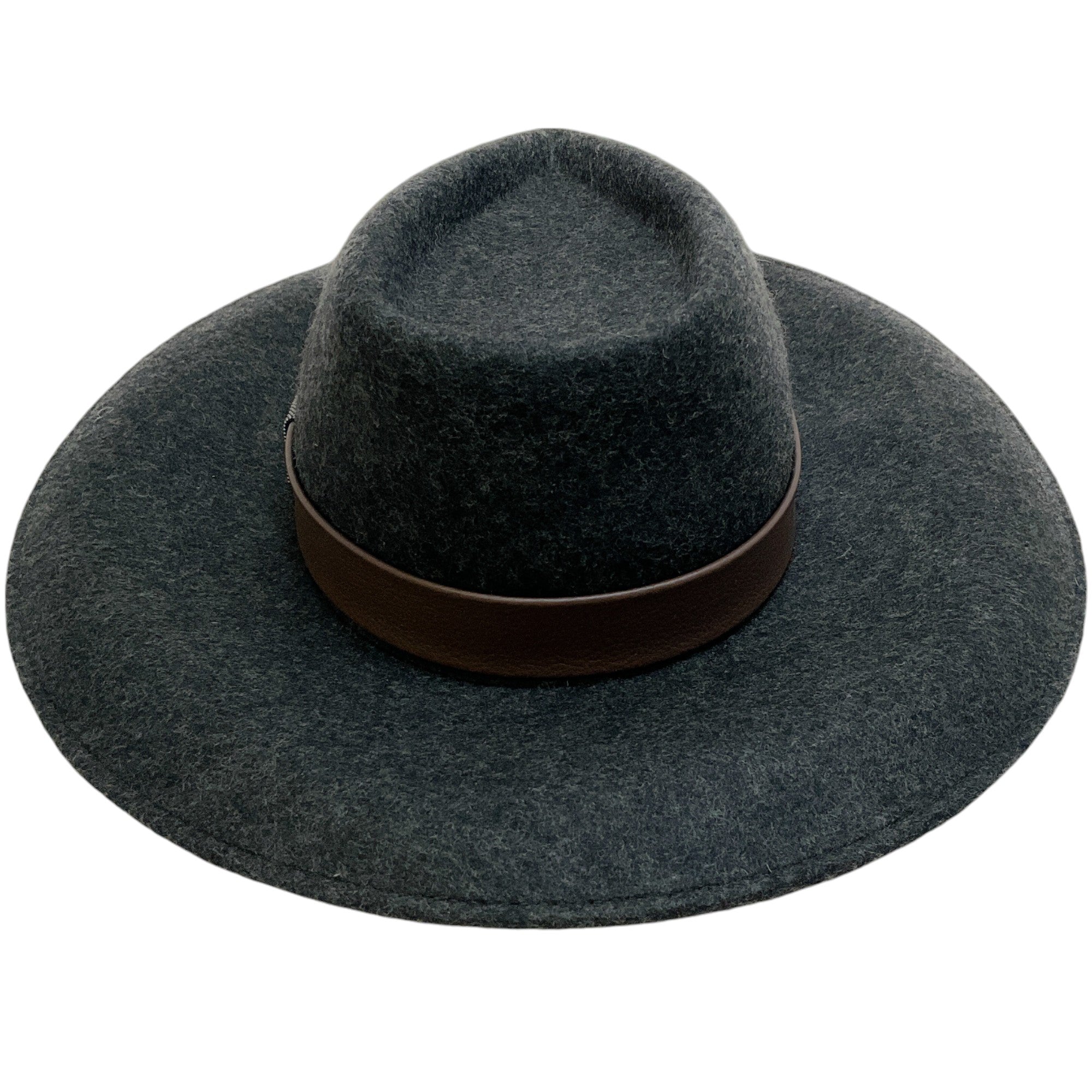 Peserico Graphite Wool Felt Wide Brim Fedora