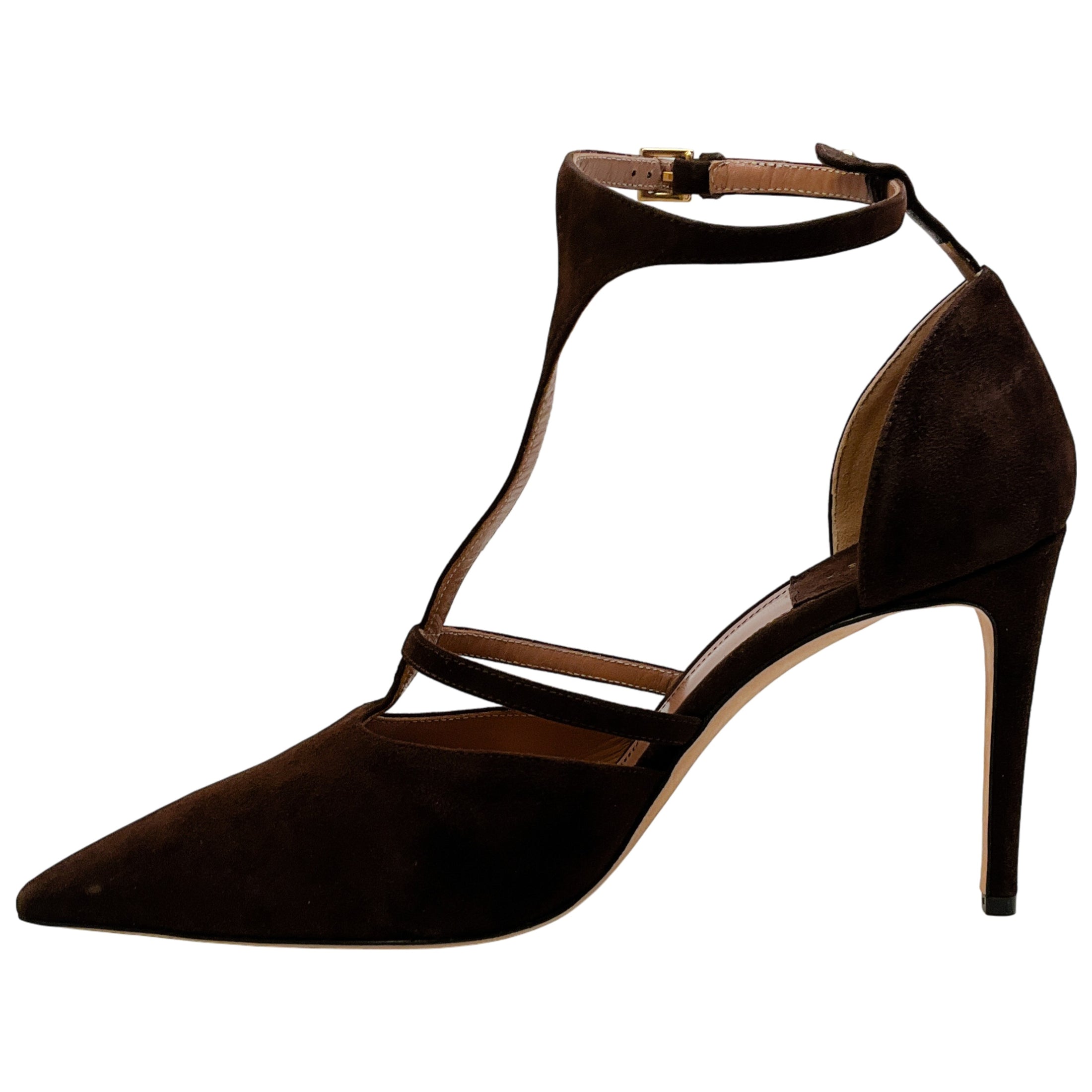 Laurence Dacade Dark Brown Chocolate Suede Faye Pumps