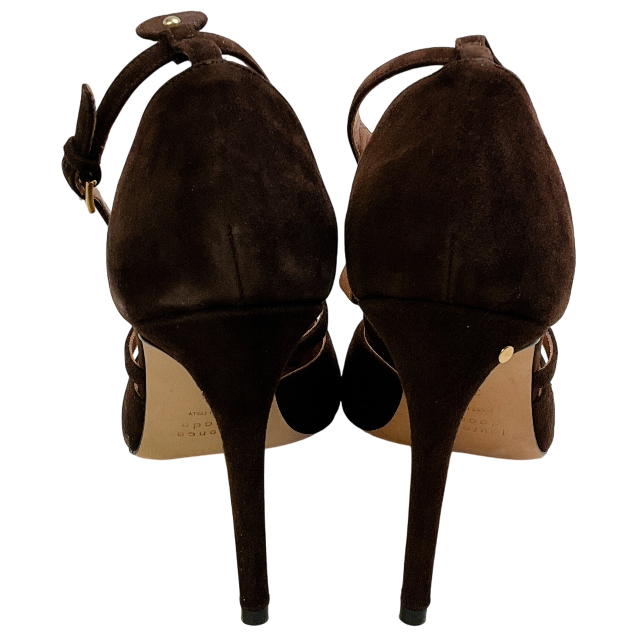 Laurence Dacade Dark Brown Chocolate Suede Faye Pumps