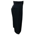Load image into Gallery viewer, Max Mara Navy Blue Cuffed Cropped Wool Pants
