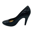 Load image into Gallery viewer, Chanel Black / Silver CC Logo Quilted Leather Pumps
