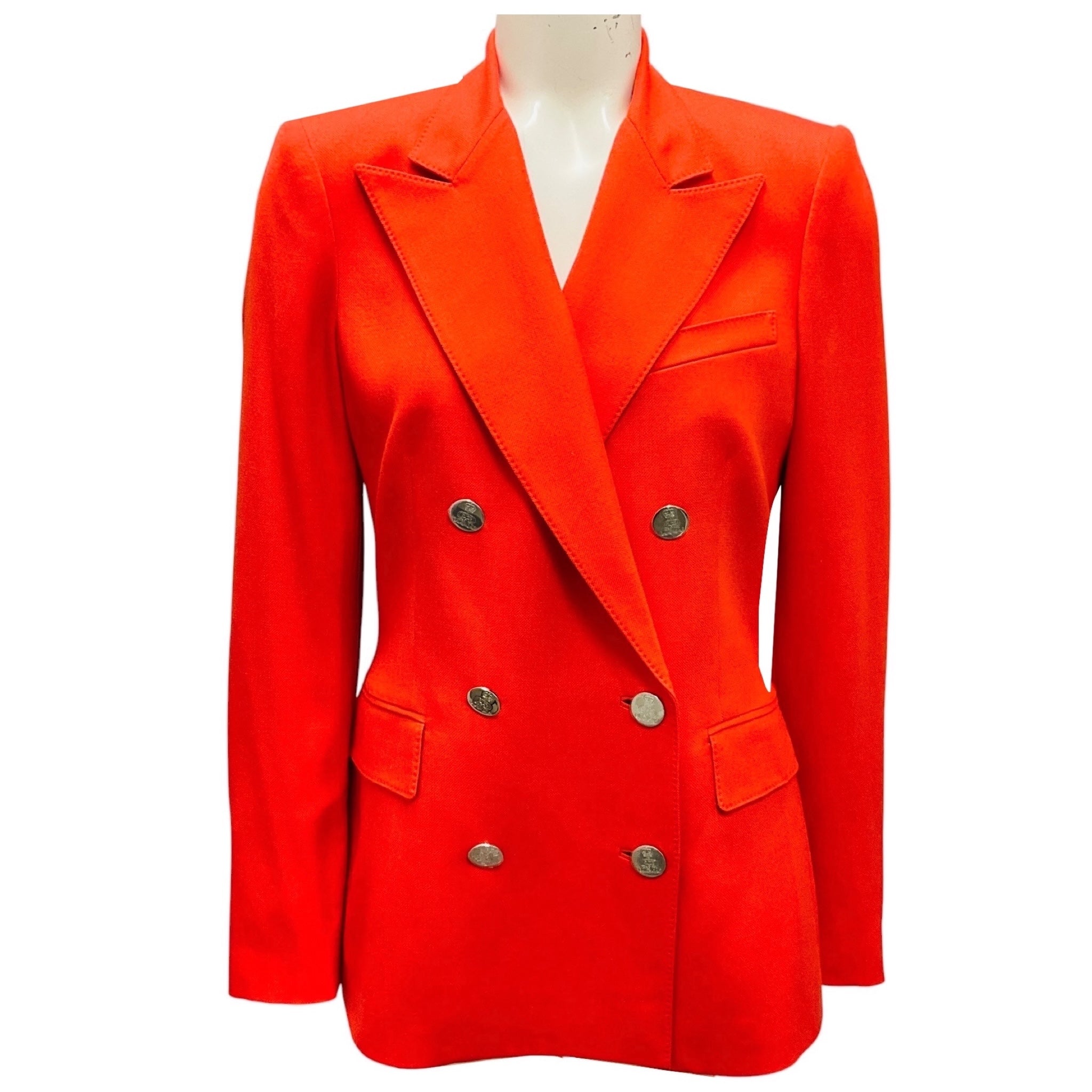 Ralph Lauren Collection Orange Classic Cashmere Blazer