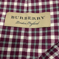 Load image into Gallery viewer, Burberry Burgundy Check Cotton Blazer Jacket
