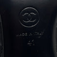 Load image into Gallery viewer, Chanel Black / Silver CC Logo Quilted Leather Pumps
