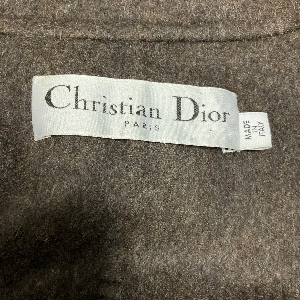 Christian Dior Taupe / Brown Multi Wool and Alpaca Check Blazer