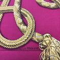 Load image into Gallery viewer, Hermes Red / Gold Multi Palefroi Square Silk Twill Scarf
