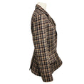 Load image into Gallery viewer, Christian Dior Taupe / Brown Multi Wool and Alpaca Check Blazer
