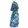 Load image into Gallery viewer, Dries van Noten Blue / Green Printed Belted Cotton Trench Coat
