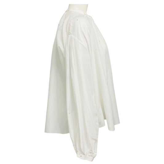 forte_forte White Blanco Carousel des Sylphes Embroidery Voile Shirt