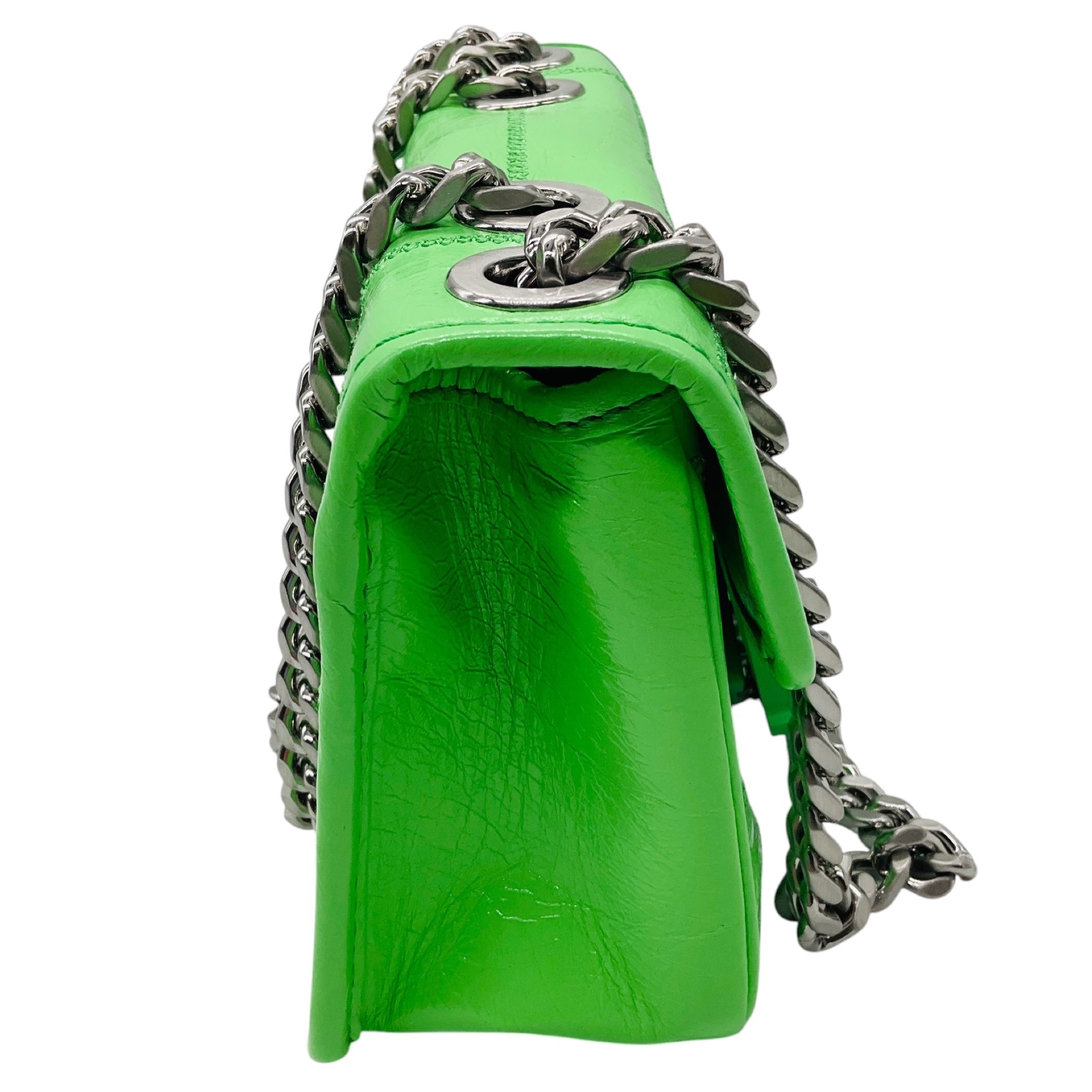 MCM Light Green Leather Travia Crossbody Bag