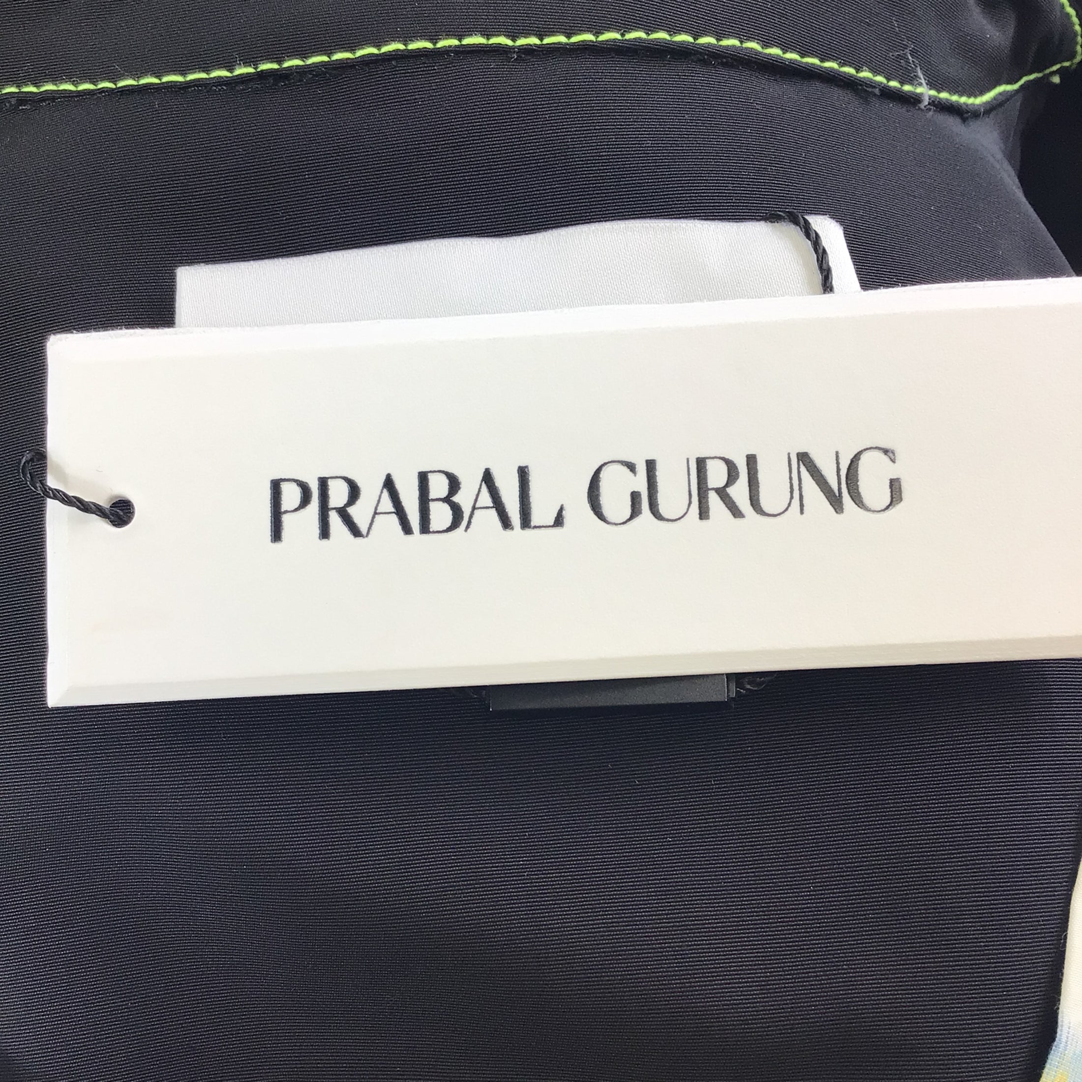 Prabal Gurung White Multi / Black Floral Printed Coat