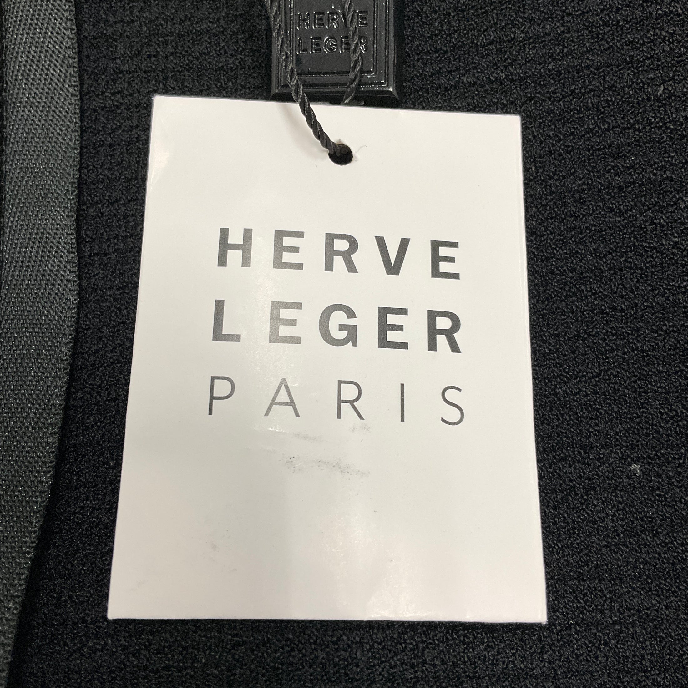 Herve Leger Black Bandage Knit Bodycon Dress