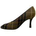Load image into Gallery viewer, Burberry Green Check Fabric Baby Pumps

