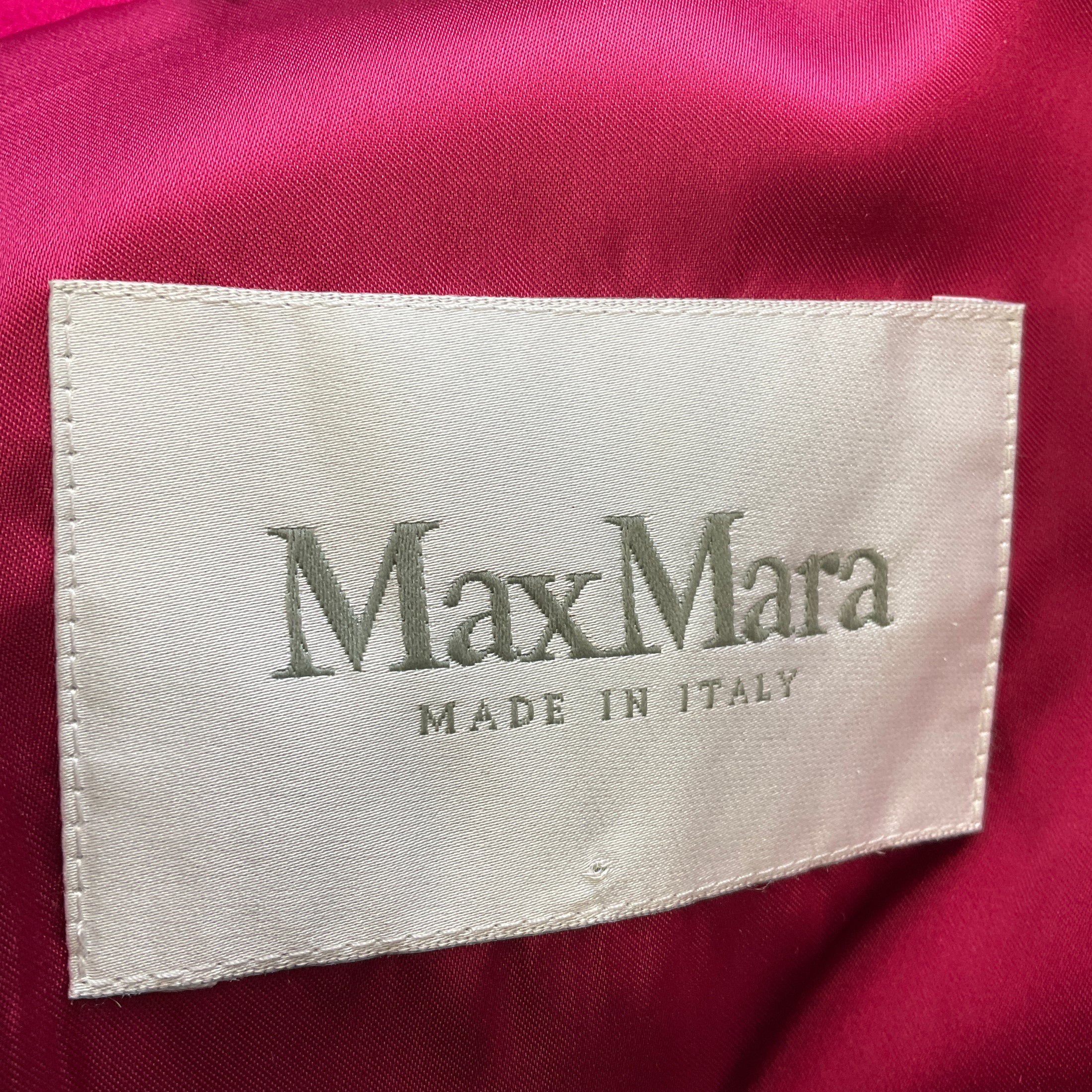 Max Mara Fuchsia Alpaca Jacket