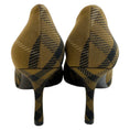 Load image into Gallery viewer, Burberry Green Check Fabric Baby Pumps
