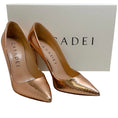 Load image into Gallery viewer, Casadei Viper Pink Embossed Julia Pumps
