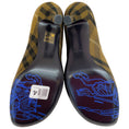 Load image into Gallery viewer, Burberry Green Check Fabric Baby Pumps
