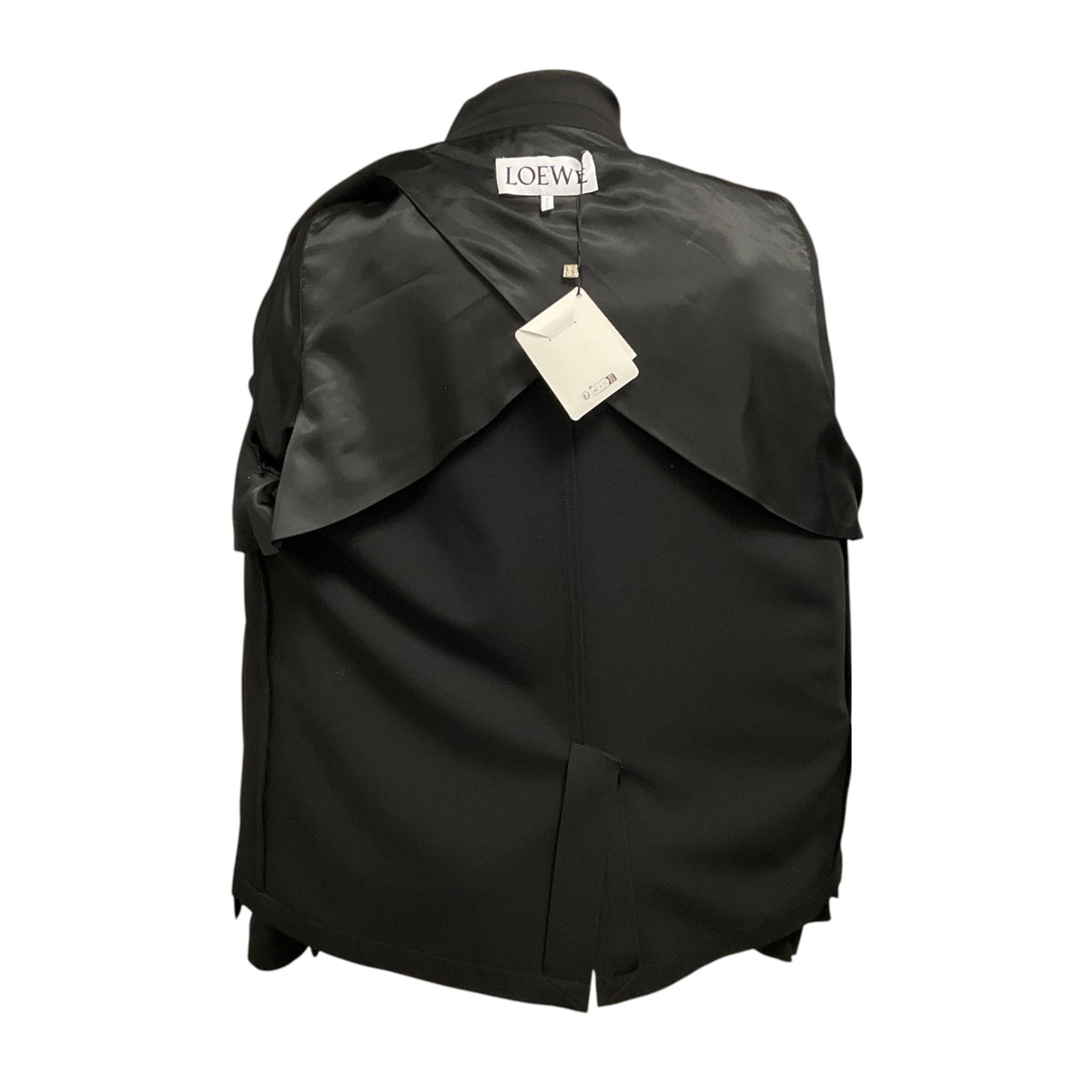 Loewe Black Lightweight Fluid Twill Wool Tailoring Jacket