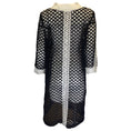 Load image into Gallery viewer, Naeem Khan Black / White Mid-Length Lace Coat
