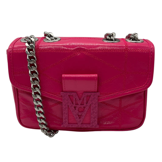 MCM Hot Pink Leather Travia Crossbody Bag
