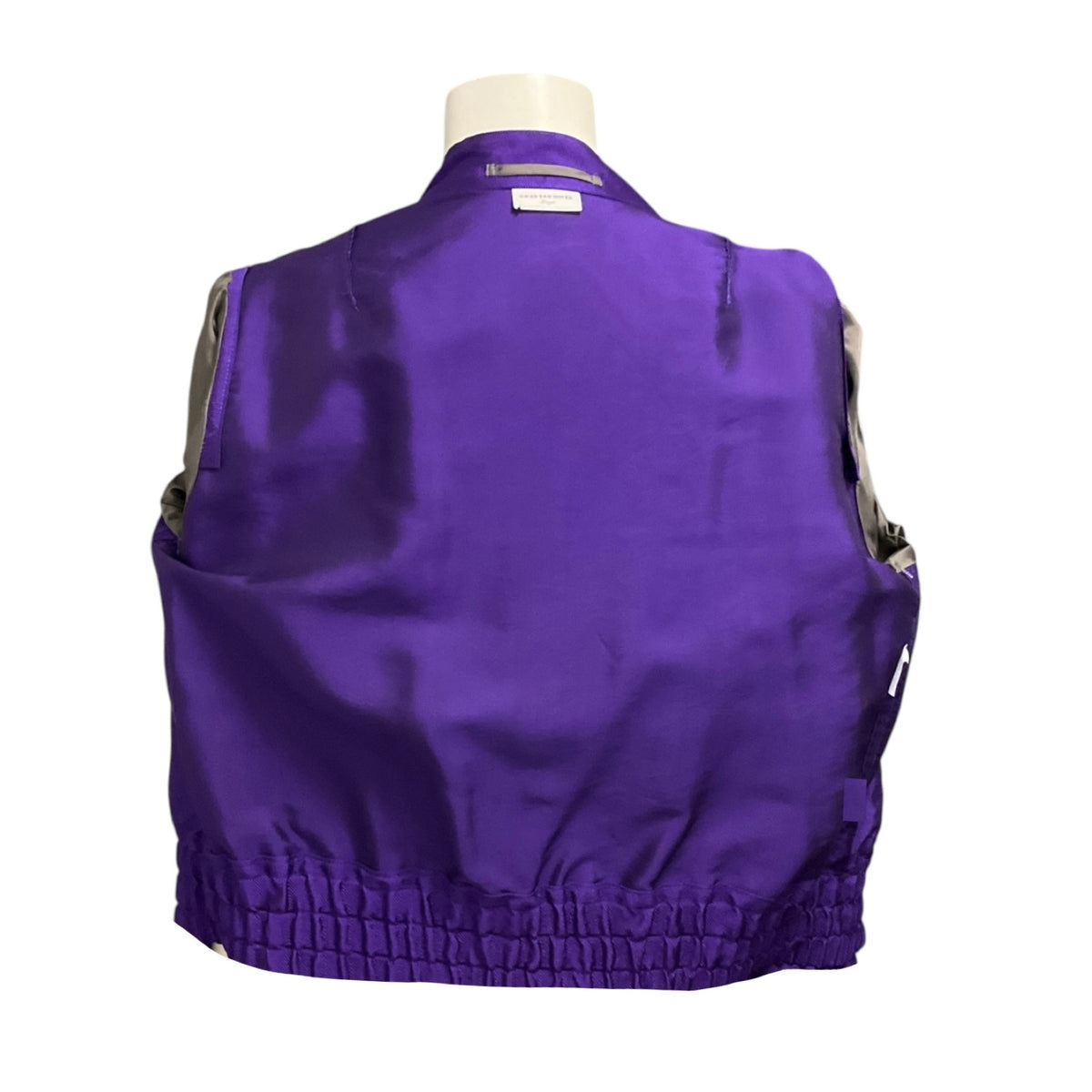 Dries Van Noten Purple Zip Front Bomber Jacket