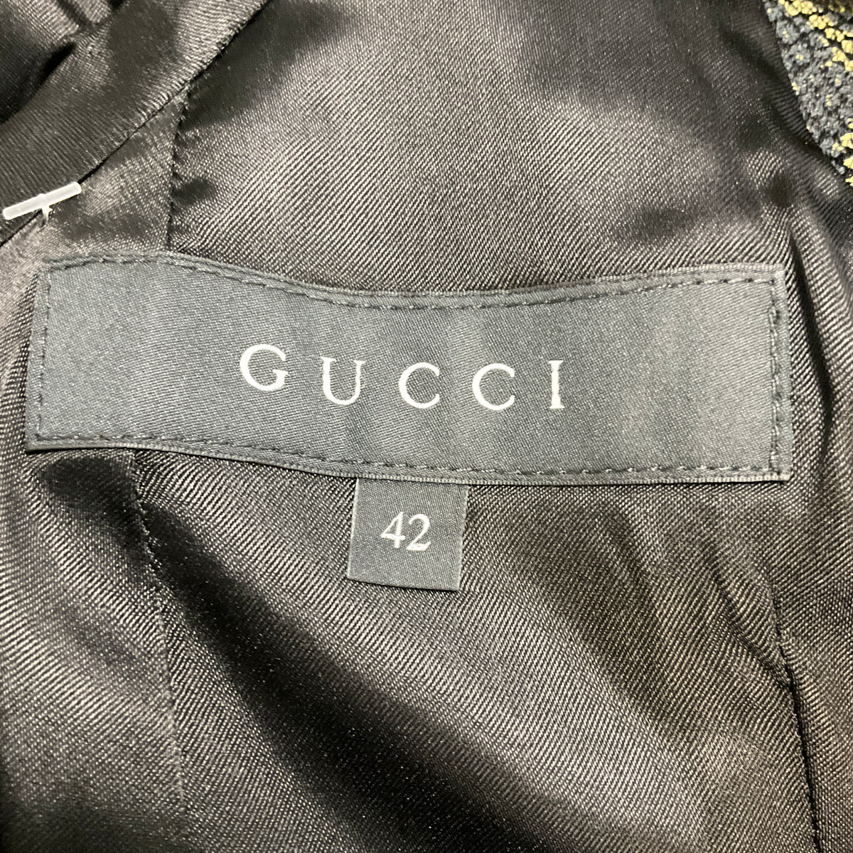 Gucci Olive Green / Black Runway Python Print Blazer Jacket with Belt