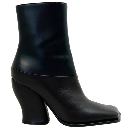 Loewe Black / Brown Leather Onda 90 Booties