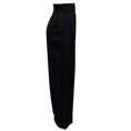 Load image into Gallery viewer, Alexandre Vauthier Black Satin Trimmed Wool Crepe Tuxedo Style Pants
