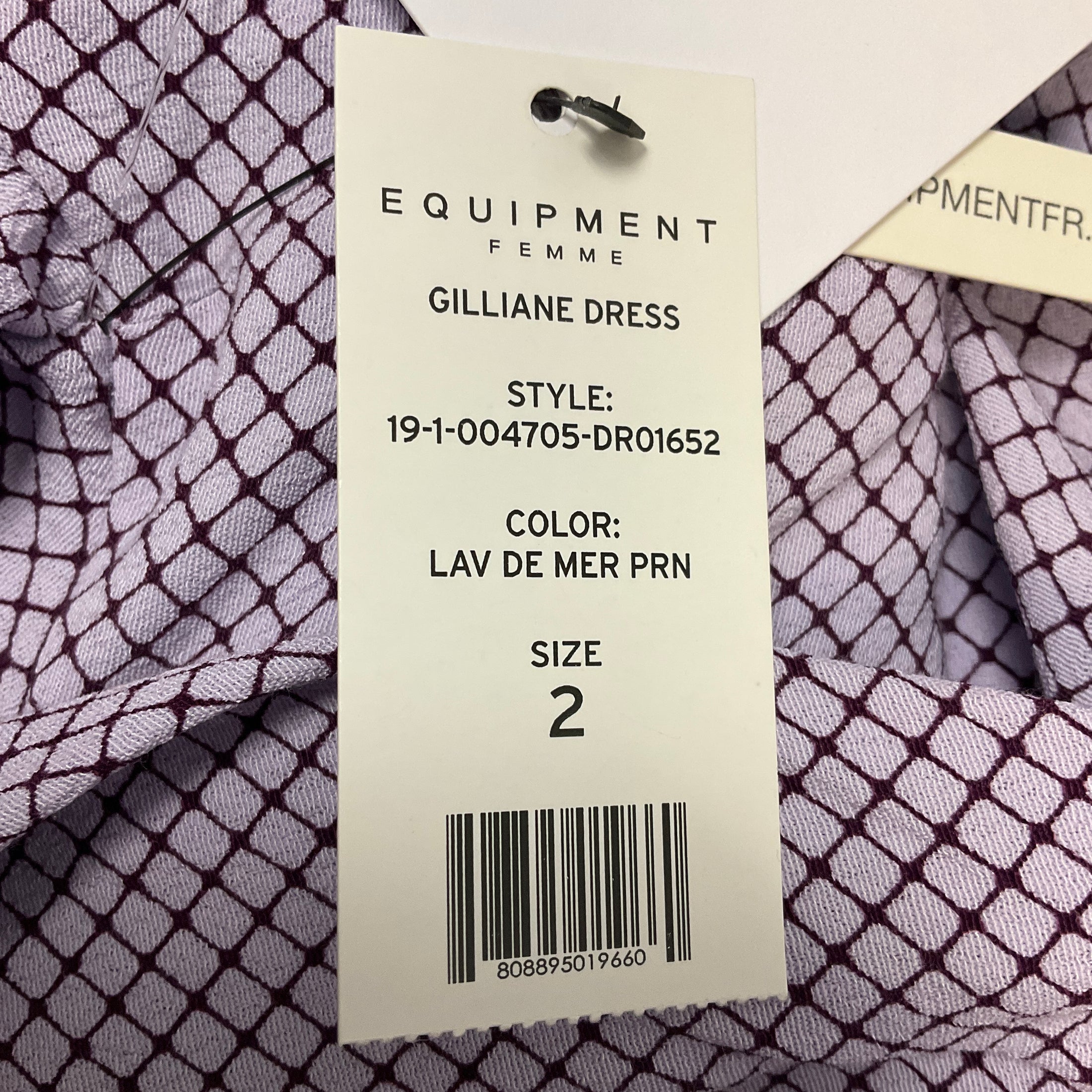 Equipment Lilac Purple Gilliane Wrap Midi Dress