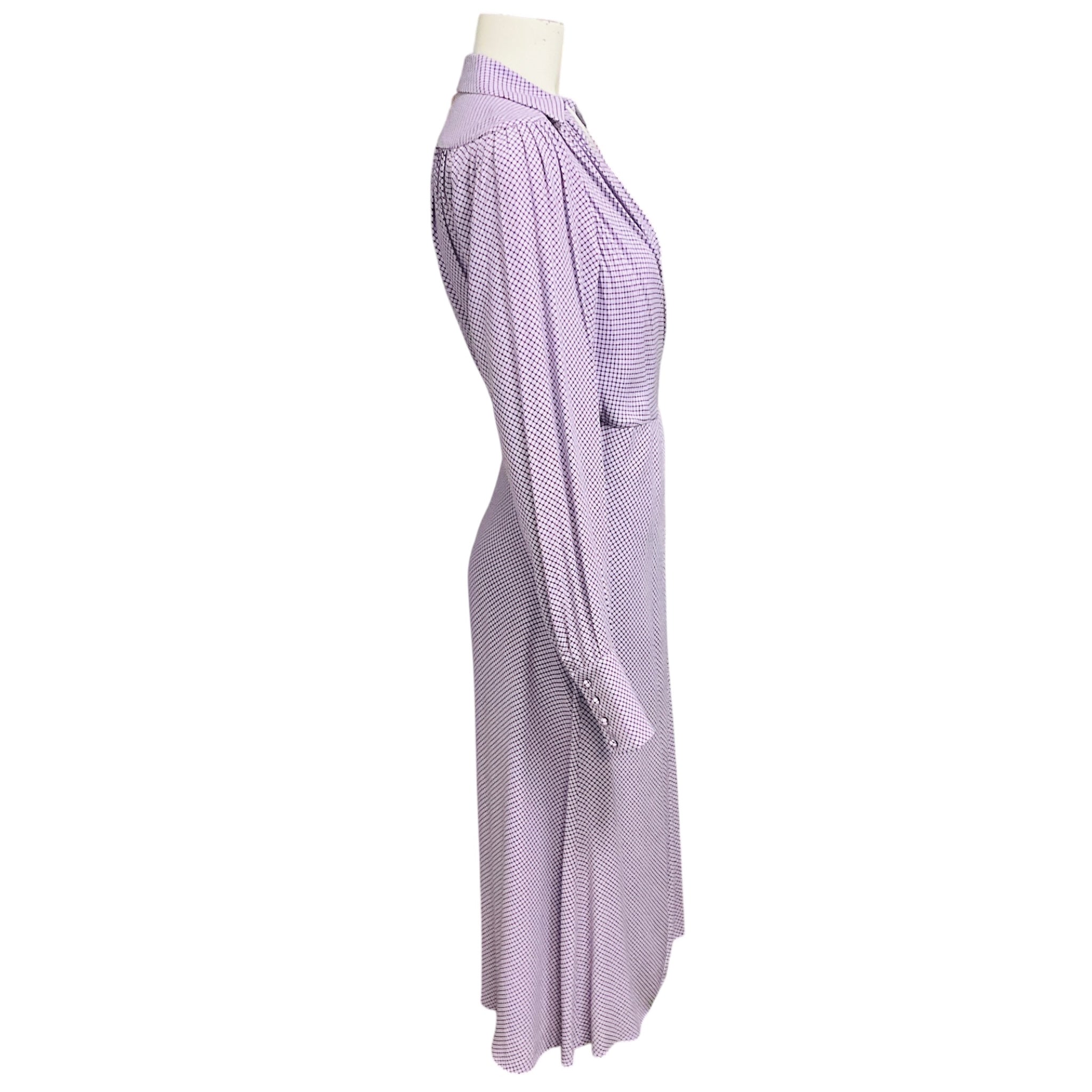 Equipment Lilac Purple Gilliane Wrap Midi Dress