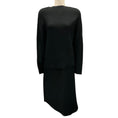 Load image into Gallery viewer, Karolina Zmarlak Black Textured Blouse and Skirt Two-Piece Set
