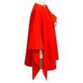 Load image into Gallery viewer, Valentino Orange Feather Trimmed Wool Cape
