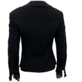 Load image into Gallery viewer, Escada Couture Black Crepe Ruffle Jacket
