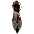 Load image into Gallery viewer, Laurence Dacade Black Suede Faye Pumps with Strass Bow
