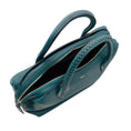 Load image into Gallery viewer, Metier Lost at Sea Teal Blue Verite City Small Handmade Italian Calfskin Leather Handbag
